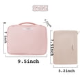 thumbnail image 2 of Bolsa de maquillaje de viaje, neceser, neceser para mujer y hombre (rosa), 2 of 5