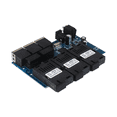 thumbnail image 1 of Ethernet Fiber Switch 100M PCBA Board Optic Media Converter 20Km 3 Fiber 3 RJ45 Support RPOE Simplex SC Fiber Switch,1 x Fiber Transceiver,Blue & Black, 1 of 7