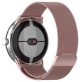 thumbnail image 3 of Magnetic Milanese Loop - Compatible with Google Pixel Watch 3 45mm Women Men, Stainless Steel Mesh Metal Strap for Google Pixel Watch 3 45mm for Men Women Teen, Pink, 3 of 4