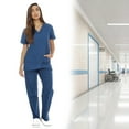 thumbnail image 4 of Women's Scrub Sets Six Pocket Medical Scrubs (V-Neck with Cargo Pant), 4 of 5