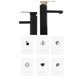 thumbnail image 4 of Advancent Grifo de lavabo Digital, grifo de agua fría y caliente táctil, grifos mezcladores inteligentes para baño, inodoro, cocina Accesorios de baño Oro Negro Normal Advancent HA068170-03, 4 of 6