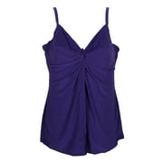 Miraclesuit Violet Must Have Love Knot Underwire Flyaway Tankini Top 16