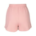 thumbnail image 4 of JINMGG Shorts for Women Clearance $5 Women's Fashion Casual Spring and Summer Solid Color Loose Fitness Running Shorts Pink S, 4 of 5