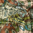 thumbnail image 5 of Ambesonne Retro Valance Pack of 2, Old City Colorful Town, 54"X12", Multicolor, 5 of 5