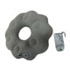 thumbnail image 1 of Cojín inflable con forma de donut, almohada tipo donut, fácil de limpiar, almohada flocada para el coxis, ideal para trenes, camping, sofás, oficinas válvula de resorte, 1 of 10
