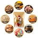 thumbnail image 2 of Bolsa de pie de 100 piezas, bolsa de papel kraft con ventana, transparente, bolsa de almacenamiento de alimentos con cierre resellable, 2 of 5