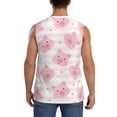 thumbnail image 4 of Balery Cartoon Pig Men's Sleeveless Muscle Shirts Workout Tank Top, Moisture Wicking, Odor Protection-Small, 4 of 8