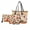 Cartoon Cat Maple Leaf, variant on ZUXONGSY Santa Claus Snowflake Christmas Tree Print Tote Bag with Large Capacity Cosmetic Bags Purse for Women PU Top Handle Satchel Set with Waterproof Makeup Pouch Credit Card Holder Wallet