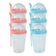thumbnail image 2 of 6 vasos para yogur y ensalada, recipientes para cereales, vasos para desayuno adelgazantes, pequeños recipientes para guardar durante noche, 2 of 8