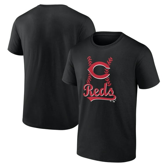 Men's Black Cincinnati Reds Fastball T-Shirt