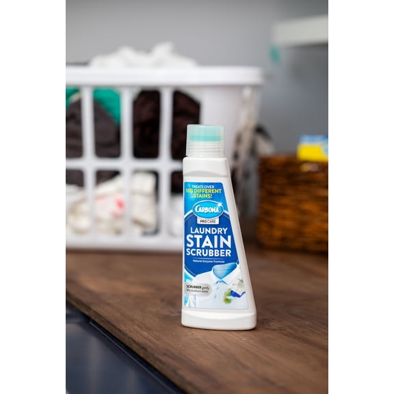 Carbona Laundry Stain Scrubber | Bio-Enzyme Stain Remover | Eliminates Fat, Oil, Blood, Milk, Fruit, Ketchup, Vegetables & Baby Food Stains - 3 Pack