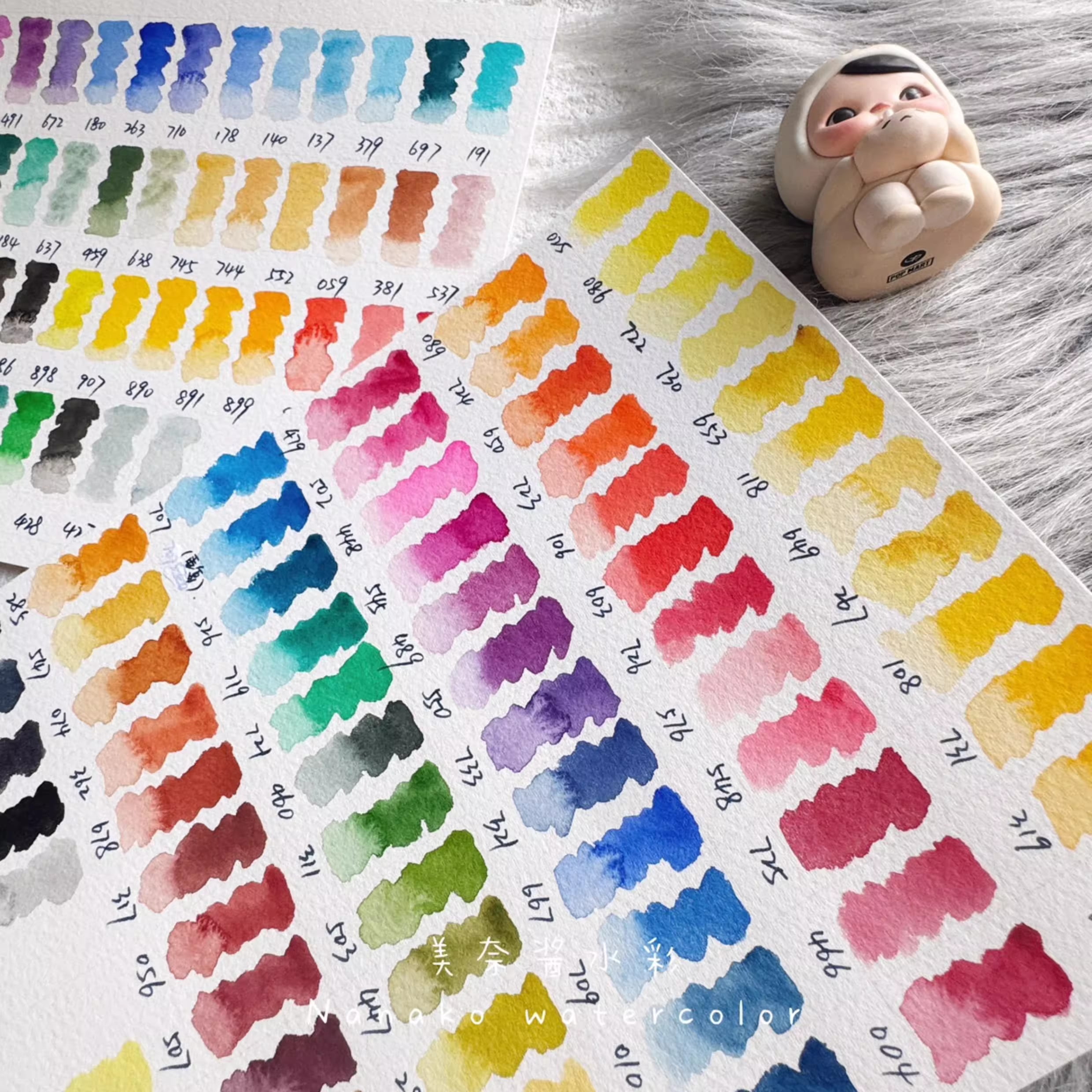 Winsor & Newton Professional Watercolor 24color set handmade watercolor 1ml iron box with color card