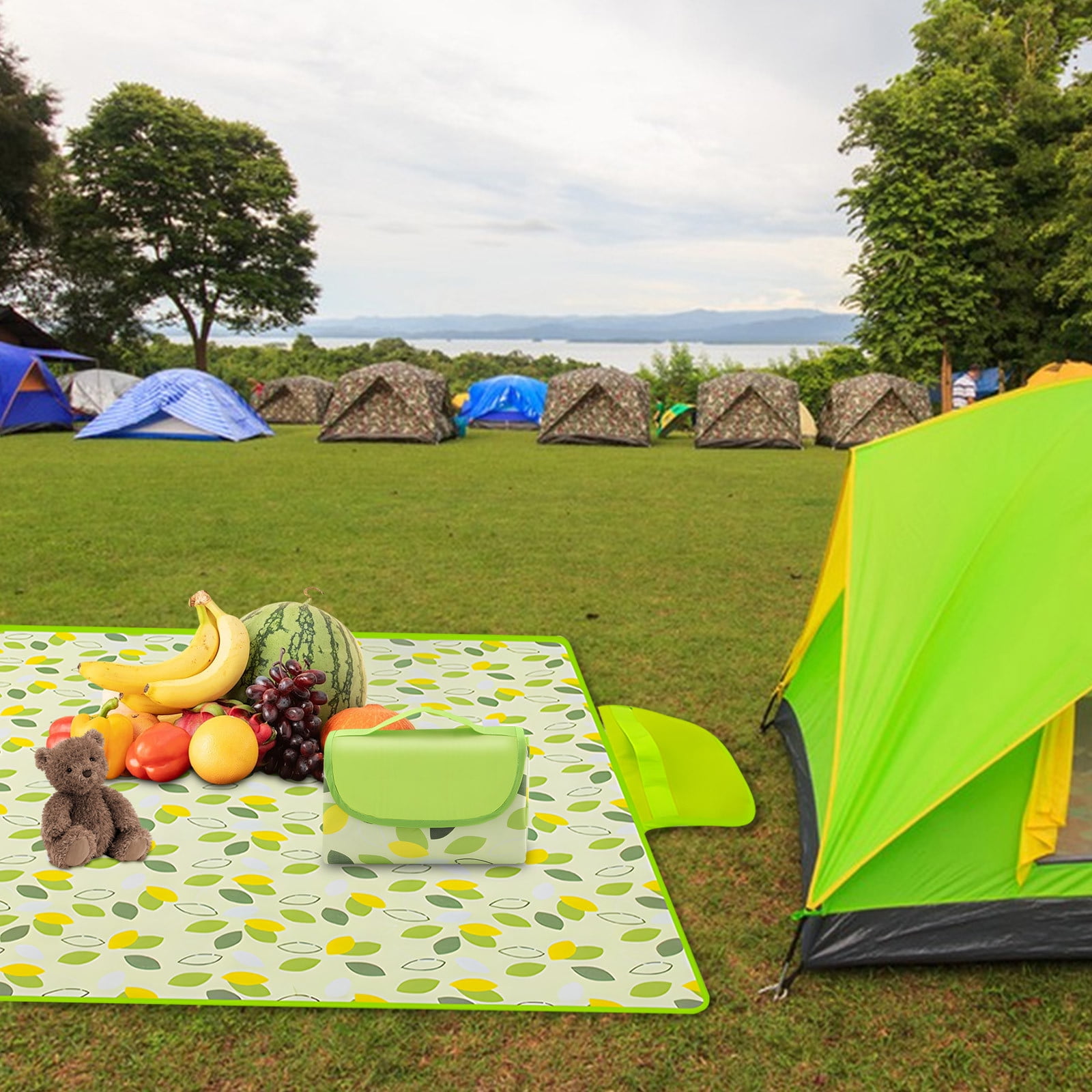 HOARBOEG Outdoor Travel Parent-child Camping CarpetFloor Mat