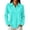 Turquoise, variant on UDAUDU Women's Golf Shirt Long Sleeve Collared Golf Shirts Fall Fashion 3 Button Work Blouses Business Casual Polo Shirt Light Green S