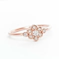 thumbnail image 5 of HeartsAndYou 1.6ct Round Cut Moissanite Engagement Ring for Women Flower Promise 18k Rose Gold Over Silver, 5 of 9