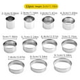 thumbnail image 3 of Cake Pop Mold Clearance! 11X Stencils Stainless Steel Mousse Ring 11-Piece Set, 3 of 6