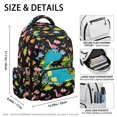 thumbnail image 5 of Chririnla Cute Pink Dinosaur Theme Daypack with Wear Resistant Padded Shoulder Straps Casual Daypack, Portable 17 Inch Kids Backpack for Back to School Elementary School Travel, 5 of 9