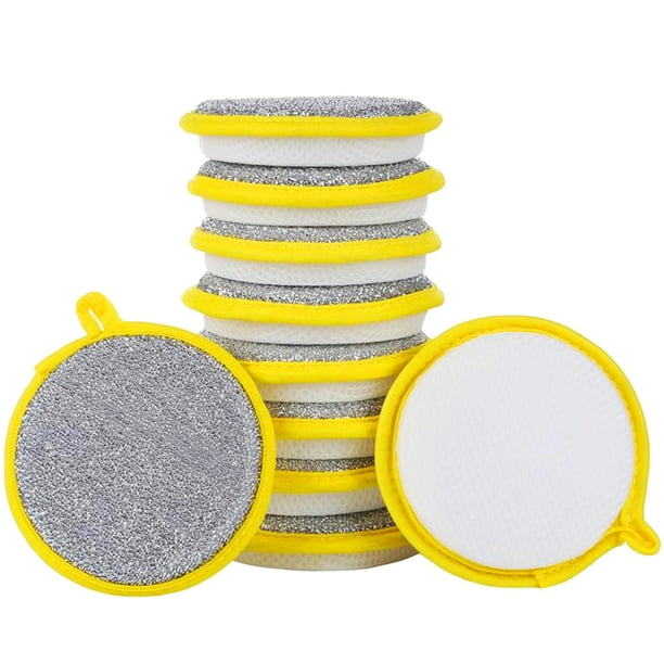 20 esponjas para lavar platos, paños de limpieza de doble cara.
