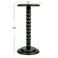 thumbnail image 2 of Creative Co-Op Stacked Pedestal Cocktail Side Table, Black, 2 of 6