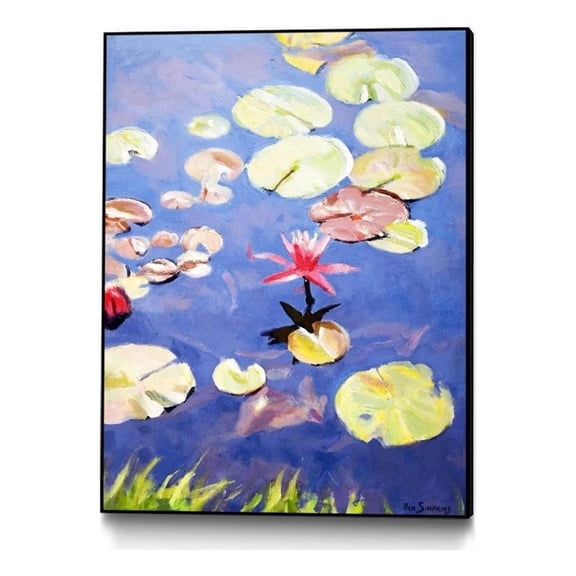 Giant Art Canvas  30x40 Nature's Beauty is Simple Framed in Green