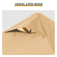 thumbnail image 5 of Hassch 5x8ft Grill Gazebo, Outdoor BBQ Canopy with Mesh Trays, Barbecue Gazebo Canopy with Carrying Bag, Khaki, 5 of 9