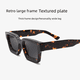 thumbnail image 2 of Gafas de sol personalizadas de montura grande para hombres y mujeres, gafas de sol de tendencia simple con montura gruesa y patas gruesas, 2 of 6