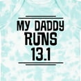 thumbnail image 4 of Inktastic My Daddy Runs Half Marathon Boys or Girls Baby Bodysuit, 4 of 5
