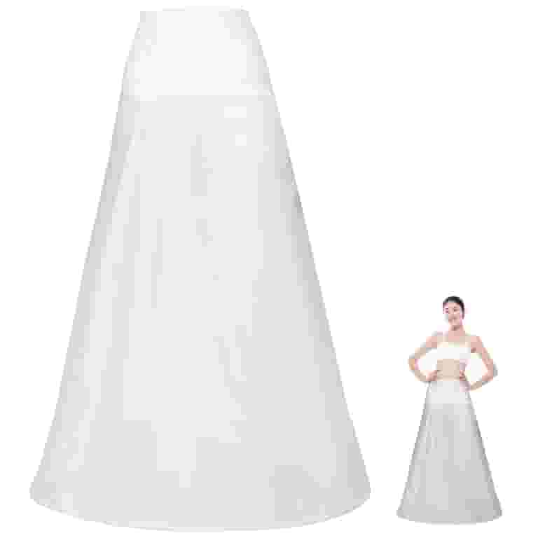 DINHEAROM 1Pack A-Line Wedding Dress Petticoat for Women in White Polyester for Bride Underskirt - Walmart.com DINHEAROM 1Pack A-Line Wedding Dress Petticoat for Women in White Polyester for Bride Underskirt - Walmart.com