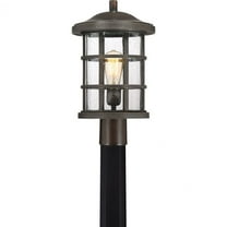 Crusade 1-Light Outdoor Post Mount in Palladian Bronze