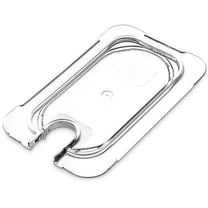 Soro Essentials- Ninth Size Polycarbonate Notched Food Pan Cover with Handle- Commercial Food Pan Lid for Stackable Clear Food Pan Storage Containers Restaurant Supplies Hotel Pan