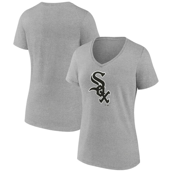 Women's Ash Chicago White Sox Secondary Color Primary Logo T-Shirt
