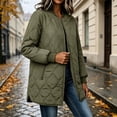 thumbnail image 3 of Women's Quilted Jacket Lightweight Zipper Fall Winter Coats Thermal Padded Puffer Jacket Loose Casual Outerwear with Pockets, 3 of 9