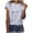 00-Grey1037, variant on Womens Smile Letter Graphic T Shirt Short Sleeve Crew Neck Casual Soft Tshirt,Black