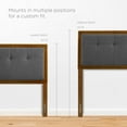 thumbnail image 6 of Modway Draper Tufted Full Fabric and Wood Headboard in Walnut/Charcoal, 6 of 9