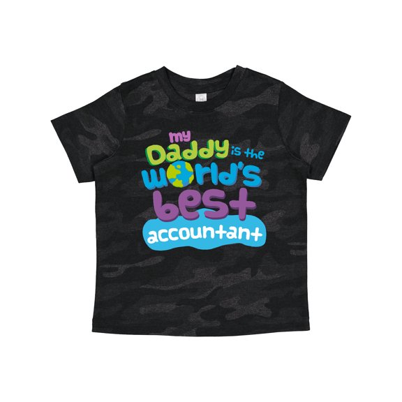 Inktastic My Daddy is the Worlds Best Accountant Boys or Girls Toddler T-Shirt