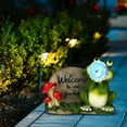 thumbnail image 2 of Solar Garden Statue Lights, Fairy Garden Light Frog Figurines Solar Powered Resin Sculpture Outdoor Decor Light for Patio, 2 of 5