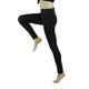 thumbnail image 3 of Mujeres Deportes Gimnasio Yoga Correr Fitness Leggings Pantalones Entrenamiento Pantalones Atléticos (Negro S), 3 of 5