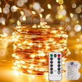 thumbnail image 2 of Guirnalda de luces Ariceleo para exteriores, 16.4 pies, funciona con pilas, paquete de 2, 2 of 7