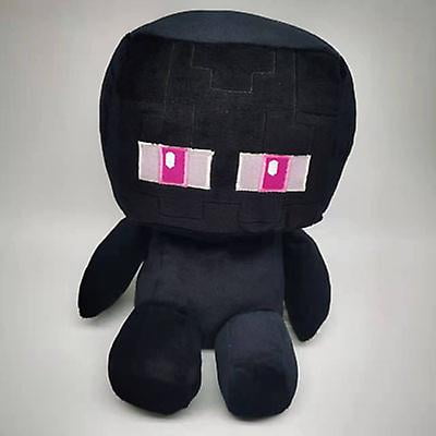 Minecraft New Bee Steve Plush Doll Sitting Enderman Creeper Toy Wholesale Spot25cm Black Sitting Enderman