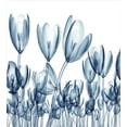 thumbnail image 3 of Flower Duvet Cover Set, Bunch of Different Size X-rays Complex Structures of Mother Nature Art Print, Decorative 2 Piece Bedding Set with 1 Pillow Shams, Twin Size, Teal White, by Ambesonne, 3 of 3
