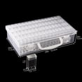 thumbnail image 3 of 64 Grids Painting Storage Container, Transparent Plastic Craft Organizer with Snap-On Lids, Multi Functional Storage Box for Art Accessories Beads, 1 X Transparent Mesh Storage Box/Jewelry Box, 3 of 9