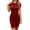 C-Red266, variant on Summer Short Sleeve Dresses Women Slim Fit Bodycon Tight Solid Color T Shirt Mini Dress Casual Daily Wear Stylish Dresses