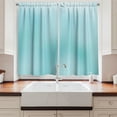 thumbnail image 2 of Ambesonne Seafoam Kitchen Curtains, Abstract Blurred Design, 55"x39", Seafoam, 2 of 3