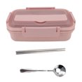 thumbnail image 1 of Lunch Containers, Lightweight  Compact 304 Stainless Steel Bento Box  For School For Outdoor For Office Black,Blue,Pink,White, 1 of 8