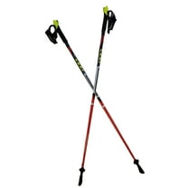 LEKI Nordic Walking Speed Pacer Vario (T2) HM Super Carbon Poles 115cm Red