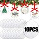 thumbnail image 2 of 10/5 piezas de discos acrílicos para colgar en el árbol de Navidad, adornos circulares en blanco para Navidad, Año Nuevo, decoración para el hogar, bolas de Navidad transparentes, manualidades, 2 of 5