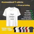 thumbnail image 2 of Personalized T-shirts, customizable with your text,photos or logo made of cotton, 2 of 10
