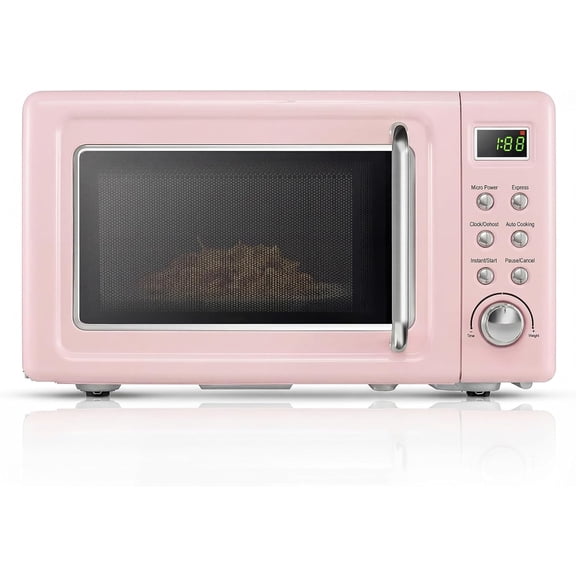 Retro Microwave 0.7 Cu.ft, 700 Watt Countertop Microwave Oven