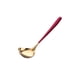 thumbnail image 5 of Cuchara para salsa de acero inoxidable Bewildely 2piezas oro rojo, 5 of 6