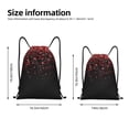 thumbnail image 2 of Saiise Red Glitter1 Pattern Sports Drawstring Backpack - String Swim Gym Bag with Wet Proof Pocket for Women&Men-Medium, 2 of 6